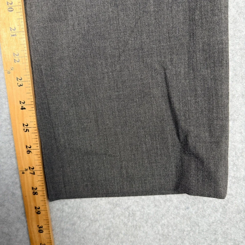 Tommy Hilfiger Mens Dress Pants 38x30 Gray Flat Front Slacks Preppy Office